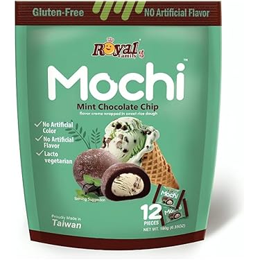 Amazon.com: Japanese Mochi Mint Chocolate Chip Flavor - No
